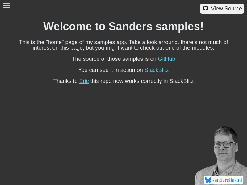 Welcome to Sanders samples!